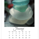 Sea Glass 2023 Calendar January Page