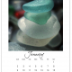 Sea Glass Calendar January Page